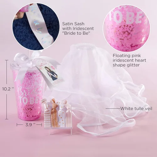 Vista 7 de Kate Aspen Bride to Be - Juego de regalo para despedida de soltera, multicolor