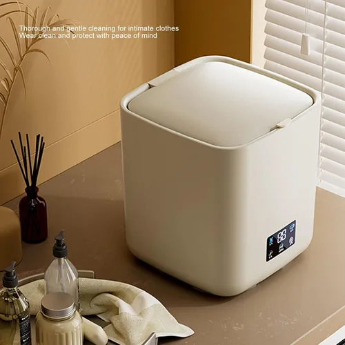 Vista 4 de Topyond Lavadora portátil automática de 7 L, gran capacidad con secado giratorio para dormitorio, apartamento familiar, caravana, mini lavadora