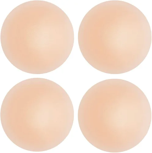 Kootinn Nipple Covers 2 Pairs for Women, Reusable Adhesive Invisible Pasties Silicone Cover for Dress