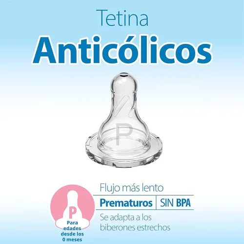 Vista 17 de Dr. Brown's Natural Flow Anti-Colic Options+ Biberón estrecho, 2 oz/2.0 fl oz, con pezón de flujo prematuro, 0.0 ft+, paquete de 4