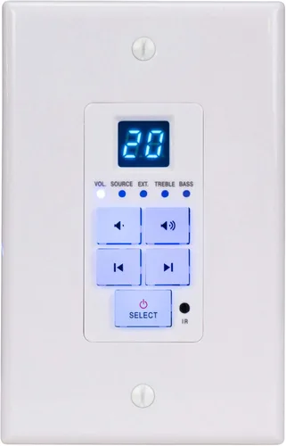 Vista 5 de Dayton Audio DAX66 6-Source 6-Zone Sistema de audio distribuido para toda la casa con teclados 25 WPC