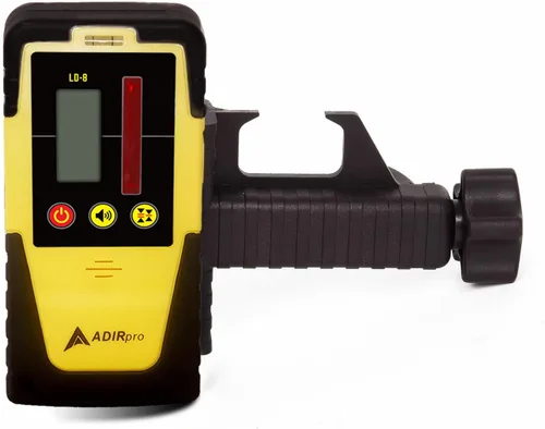 AdirPro LD-8 detector de receptor láser giratorio con abrazadera de varilla