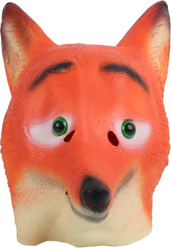 Vista 7 de SandT Collection Máscara de látex de cabeza de animal para disfraz de Halloween, fiesta de disfraces de cosplay