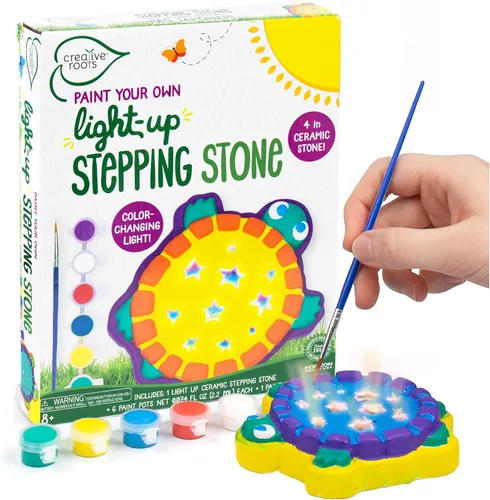 Vista 23 de Creative Roots Pinta tu propia piedra #1 para mamá, kits de manualidades para niños, cerámica para pintar, a partir de 6 años