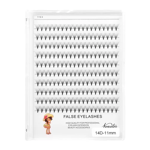 Vista 13 de → VAYATOR - Pestañas postizas de volumen ruso de 0.39 a 0.70 pulgadas para elegir, pestañas postizas 6D/10D/12D/14D/20D, extensiones de pestañas