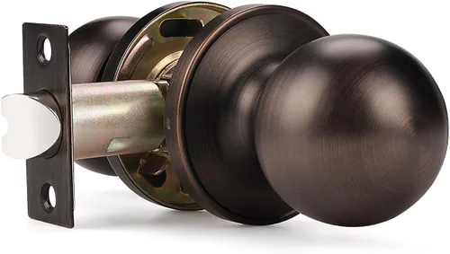 Vista 9 de Probrico Pomo de puerta interior negro, manija de puerta de paso, pomo de puerta de armario, pomo interior sin cerradura, perilla de puerta sin