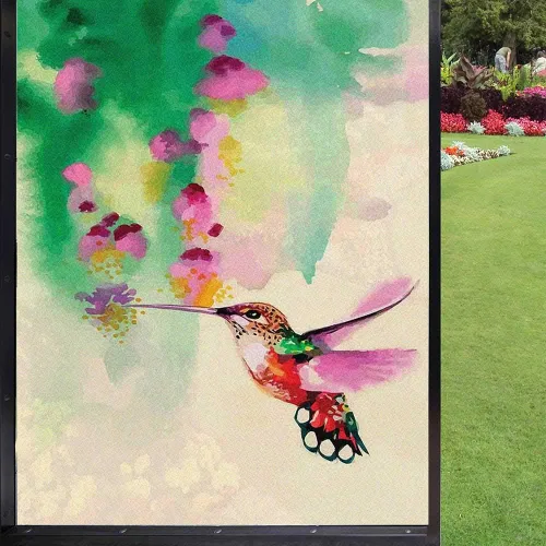 Vista 9 de Película colorida para ventana, película de privacidad, juego de estructura de construcción para niños preescolares con bloques, calcomanías