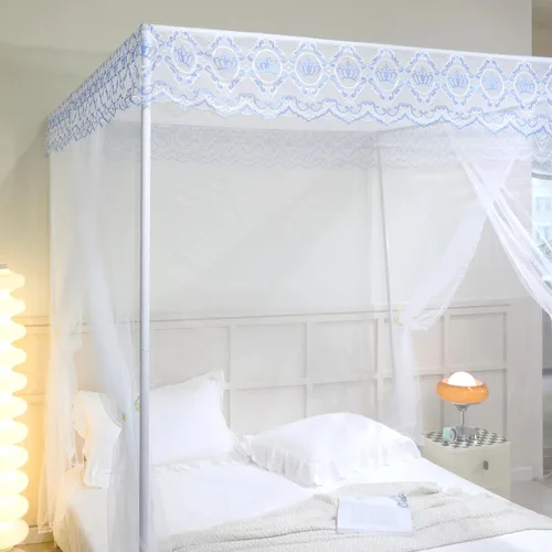 Vista 37 de naturetalk Dosel para Cama, Red de Cortina de Cama de Princesa para Niñas y Adultos, Red de Cúpula de Encaje Rectangular de Tres Puertas
