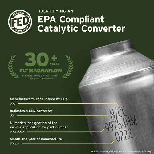 Vista 3 de MagnaFlow Catalytic Converter 50899 grado HM, ajuste directo, para Jeep Wrangler 2004-2006 (compatible con EPA)