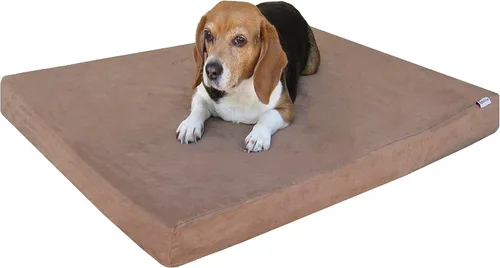 Cama ortopédica para perros Dogbed4less, espuma viscoelástica de gel infundido térmico, para mascotas pequeñas, medianas y grandes, forro