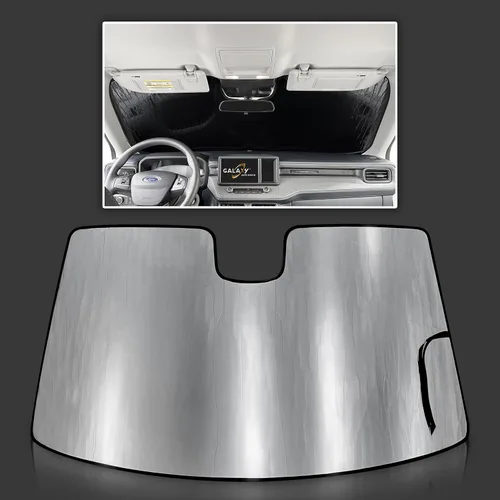 Vista 10 de GalaxyAutoShield - Parasol de ajuste personalizado para Ford Maverick Camión 2022, 2023, 2024 2025, 2025, parasol aislado, accesorios de privacidad