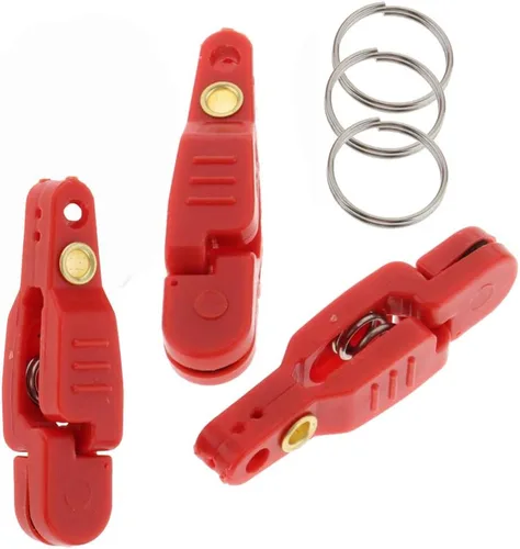 Vista 2 de Clip de línea de liberación de peso a presión para tablero de cepillado de pesca en alta mar, cometa de tensión pesada, clip de liberación a presión