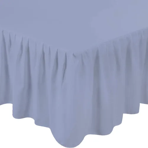 Vista 10 de 1Pc Ruffled Bed Skirt Twin Size Black Color 14 Inch Drop 600 Thread Count Dust Ruffle with Platform, Wrinkle and Fade Resistant