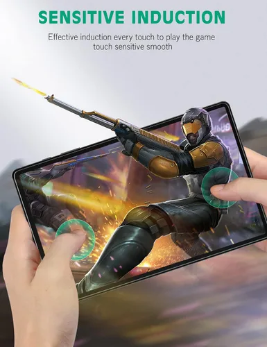 Vista 8 de apiker [Paquete de 2] Protector de pantalla para Samsung Galaxy Tab S10 Plus/S9 Plus/S9 FE Plus/S7 FE 5G/S8 Plus de 12.4 pulgadas, vidrio templado