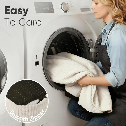 Vista 5 de FUKUMARU Sofá cama para perros, acogedora cama de pana para gatos de interior con funda lavable, cama ortopédica impermeable de 28 pulgadas