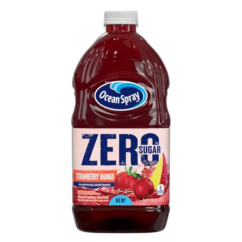 Vista 21 de Ocean Spray® ZERO Sugar - Bebida de jugo de bayas mixtas, bebida de jugo de arándano endulzado con stevia, botella de 64 onzas líquidas