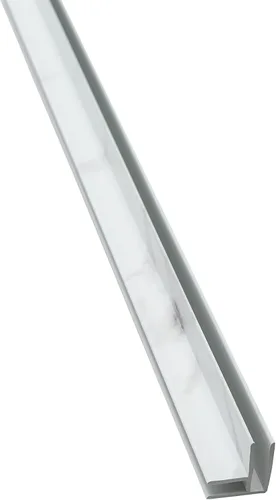 Vista 25 de Palisade Borde de vinilo en esquina interior en níquel escarchado (muestra de 6 pulgadas)