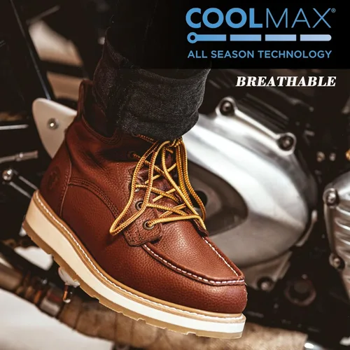 Vista 3 de ROCKROOSTER Walker - Botas de trabajo para hombre, botas cómodas de punta suave de 6 pulgadas, suela de cuña, botas antifatiga con soporte de arco