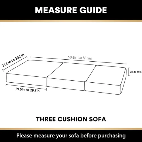 Vista 2 de PrinceDeco Fundas de cojín para sofá, funda elástica y lavable, funda de cojín ajustable de tela de terciopelo antideslizante, protector de muebles