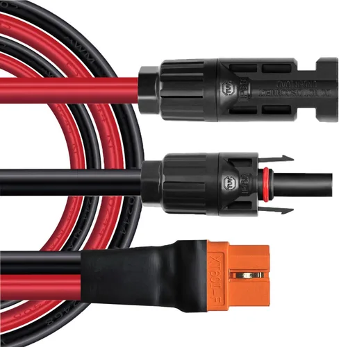 Vista 11 de Cable de extensión solar a XT60i 10AWG XT60I-F 6mm2 cable solar compatible con estación de energía portátil (10AWG 5 pies)