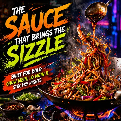 Vista 5 de Legend Cookhouse Salsa china Lo Mein, salsa salteada Chow Mein para fideos, arroz frito, verduras, pollo, carne de res y camarones, auténtico sabor