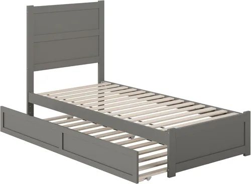 Vista 39 de AFI NoHo - Cama de plataforma de tamaño individual con estribo y cama corrediza individual en espresso