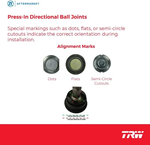 Vista 3 de TRW JBJ1142 rótula de suspensión para Ram 1500: 2011-2018 y otras aplicaciones Delantero inferior