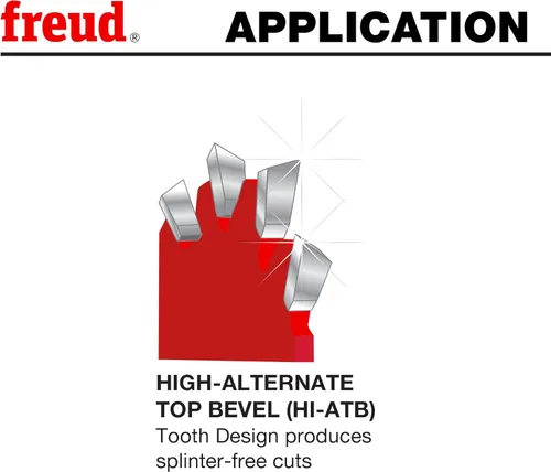 Vista 8 de Freud LU79R006M20 Cuchilla para sierra, con revestimiento protector antiderrapante, para madera enchapada y melamina, para sierras Festool, Arbor