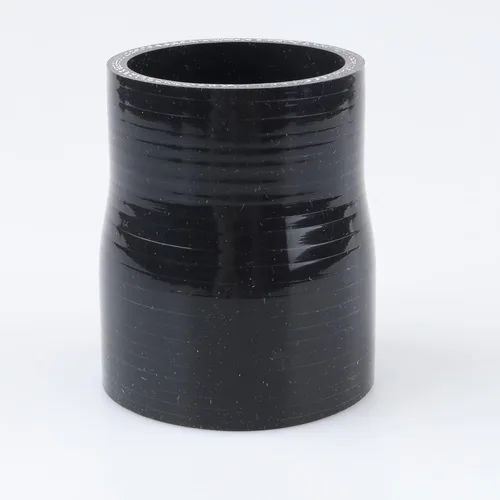 Vista 75 de AC PERFORMANCE ID de 1" a 1/2" (25mm a 13mm) Manguera de silicona recta reductora de 3 capas reforzada negra, 3" de longitud