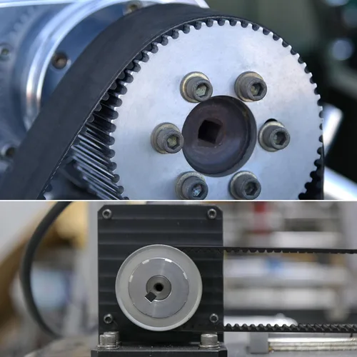 Vista 6 de uxcell 5 piezas HTD-3M Correa de distribución de goma 48 dientes, 144 mm de paso, 6 mm de ancho x 2,4 mm de altura, Correa de polea de distribución