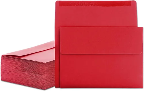 Vista 9 de Sobres de 5 x 7 pulgadas para invitaciones, paquete de 40 sobres A7 para tarjetas de 5 x 7, sobres de invitación de colores, rosa, 5 1/4 x 7 1/4