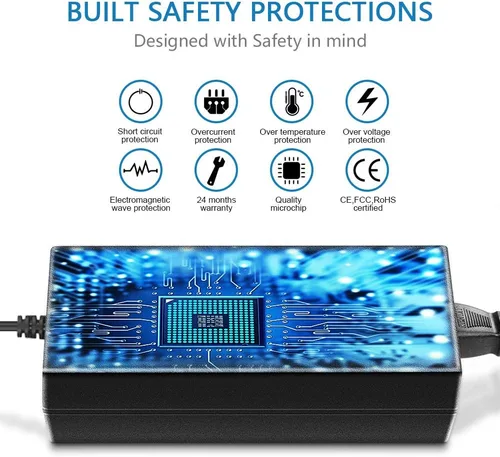 Vista 3 de SHNITPWR Convertidor de adaptador de fuente de alimentación de 12 V 6 A CA CC 100 V ~ 240 V CA a CC 12 voltios 6 amperios 72 W controlador LED