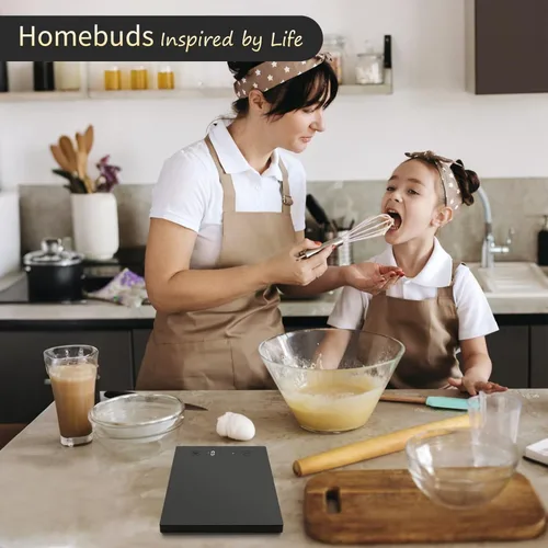 Vista 7 de Homebuds Báscula digital de alimentos de 22 lb/10 kg en alta precisión 0.1 oz/1 g, nuestra propia báscula de cocina profesional en fábrica desde
