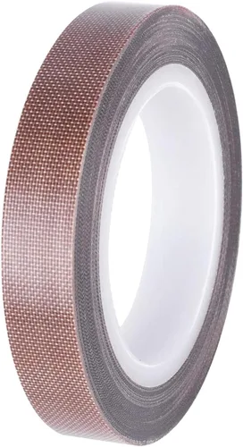 Vista 9 de Cinta de teflón, cinta de PTFE de tela de 1 en 30 pies para máquina selladora de impulso manual o al vacío, cinta adhesiva recubierta de PTFE