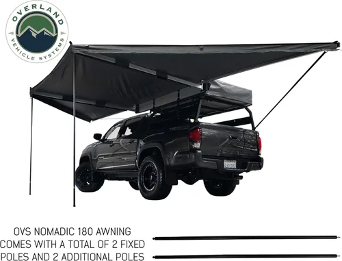 Vista 2 de Toldo OVS Nomadic 180 - Gris oscuro con estuche de viaje negro - Universal