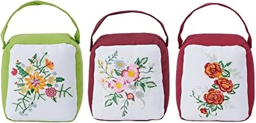 Scott Living Tapones decorativos bordados florales para puerta, para dormitorio, sala de estar, oficina, multicolor