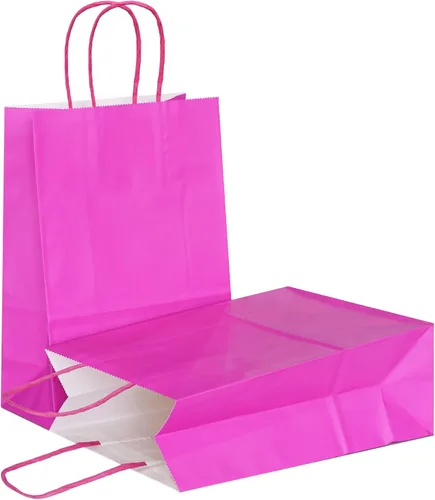 Vista 42 de AZOWA Bolsas de regalo Mini bolsas de papel kraft con asas (4 x 2.4 x 6 pulgadas, negras, 25 unidades)