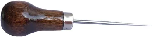 ZLKSKER Punzón rascador de mango de madera para perforador de cuero o bricolaje hecho a mano (Gourd Awl) -1 unidad