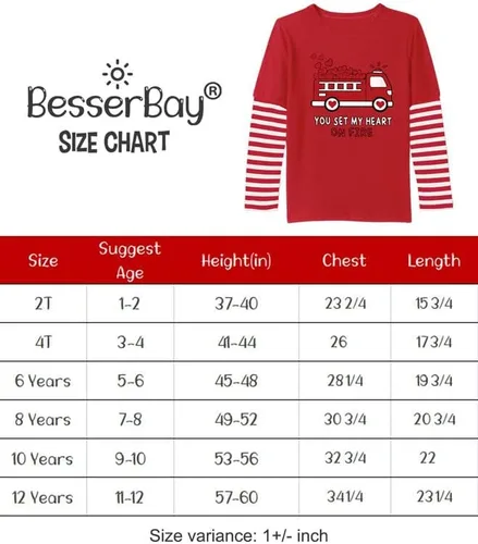 Vista 7 de BesserBay Camisa unisex de manga larga para niños de 4 a 12 años
