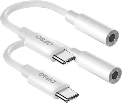 Vista 9 de [Certificado MFi de Apple] Adaptador de conector de auriculares C a 0.138 in, convertidor de conector de auriculares para iPhone, compatible