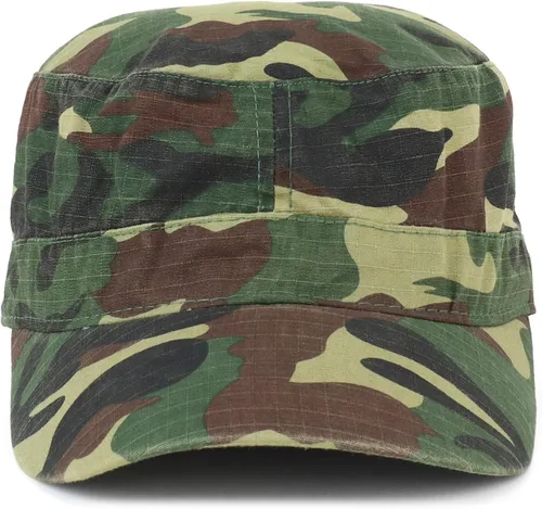 Vista 2 de Gorra de algodón ligero Ripstop ajustada estilo militar