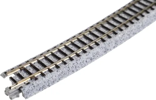 Vista 3 de Kato USA Model Train Products Unitrack, 28.268 in (28 1/4") Radius 15 grados Curve Track (4 piezas)