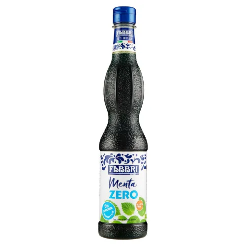 Fabbri "Menta Cero" Jarabe de Menta 0% Azúcar 18.9 Fl.oz /18.9 fl oz - Paquete de 3