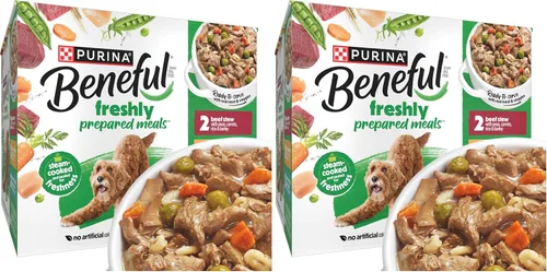 Vista 17 de Comidas preparadas Purina Beneful, comida para perro, paquete surtido, 10 onzas Tubo, paquete de 8