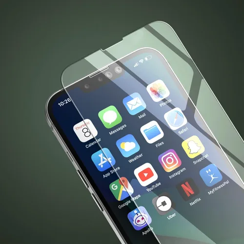 Vista 5 de magglass Vidrio templado diseñado para iPhone 13 Mini, protector de pantalla frontal y trasera (2021) incluye protector de lente de cámara