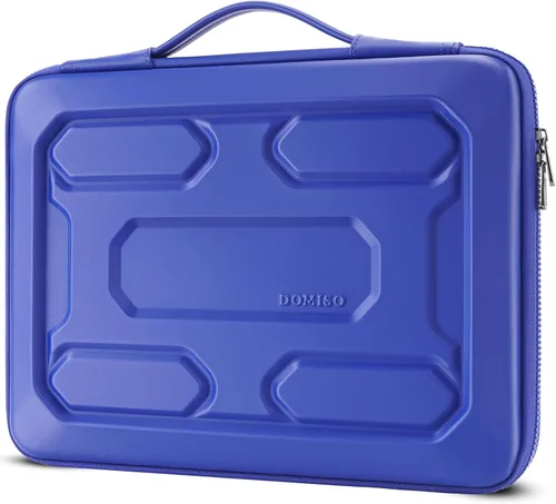 Vista 14 de DOMISO Funda para portátil de 13.3 pulgadas con asa, bolsa de computadora a prueba de golpes, funda protectora impermeable de EVA para portátiles