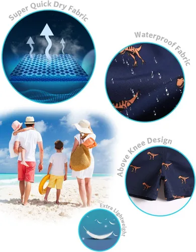 Vista 4 de maamgic - Traje de baño de pantalones cortos, para niños, bebés, niños pequeños