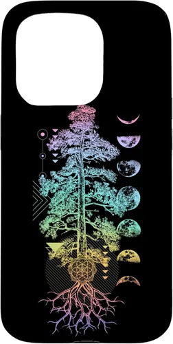 Vista 14 de Tree of Life Phases of The Moon Yoga Chakra Gift Case for iPhone 17