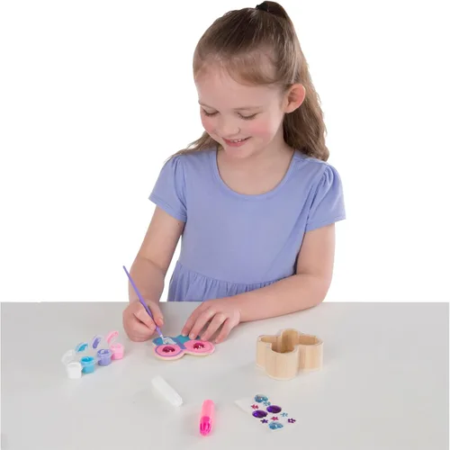 Vista 4 de Melissa & Doug Decorate-Your-Own - Caja de madera para manualidades