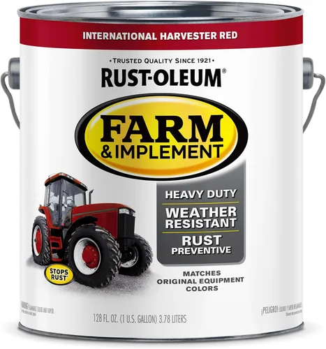 Vista 67 de Rust-Oleum Farm & Implement 280176 - Pintura esmaltada, galón, naranja (Allis Chalmers Orange)